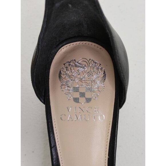 Vince Camuto Mejorla Black Leather Upper Ankle Strap Sandals Women's Sz 10 - Picture 5 of 12